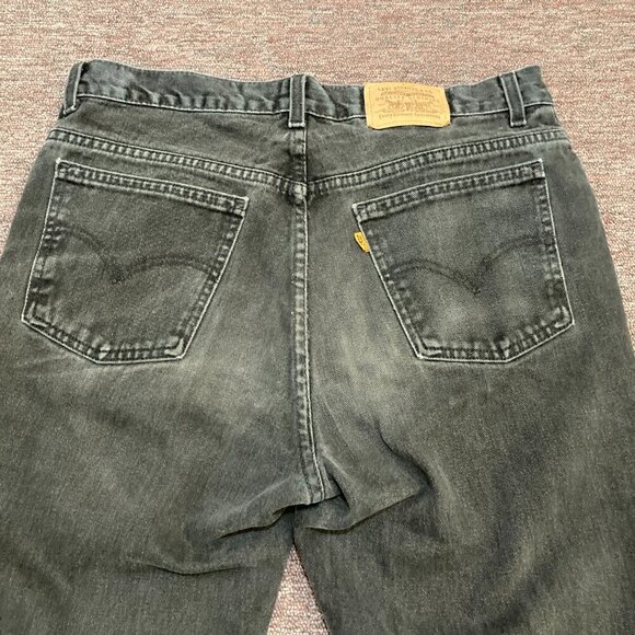 Vintage Levi’s 619 Black Jeans Mens Size 34x30 Orange Tab Faded Made In Canada - Picture 7 of 12